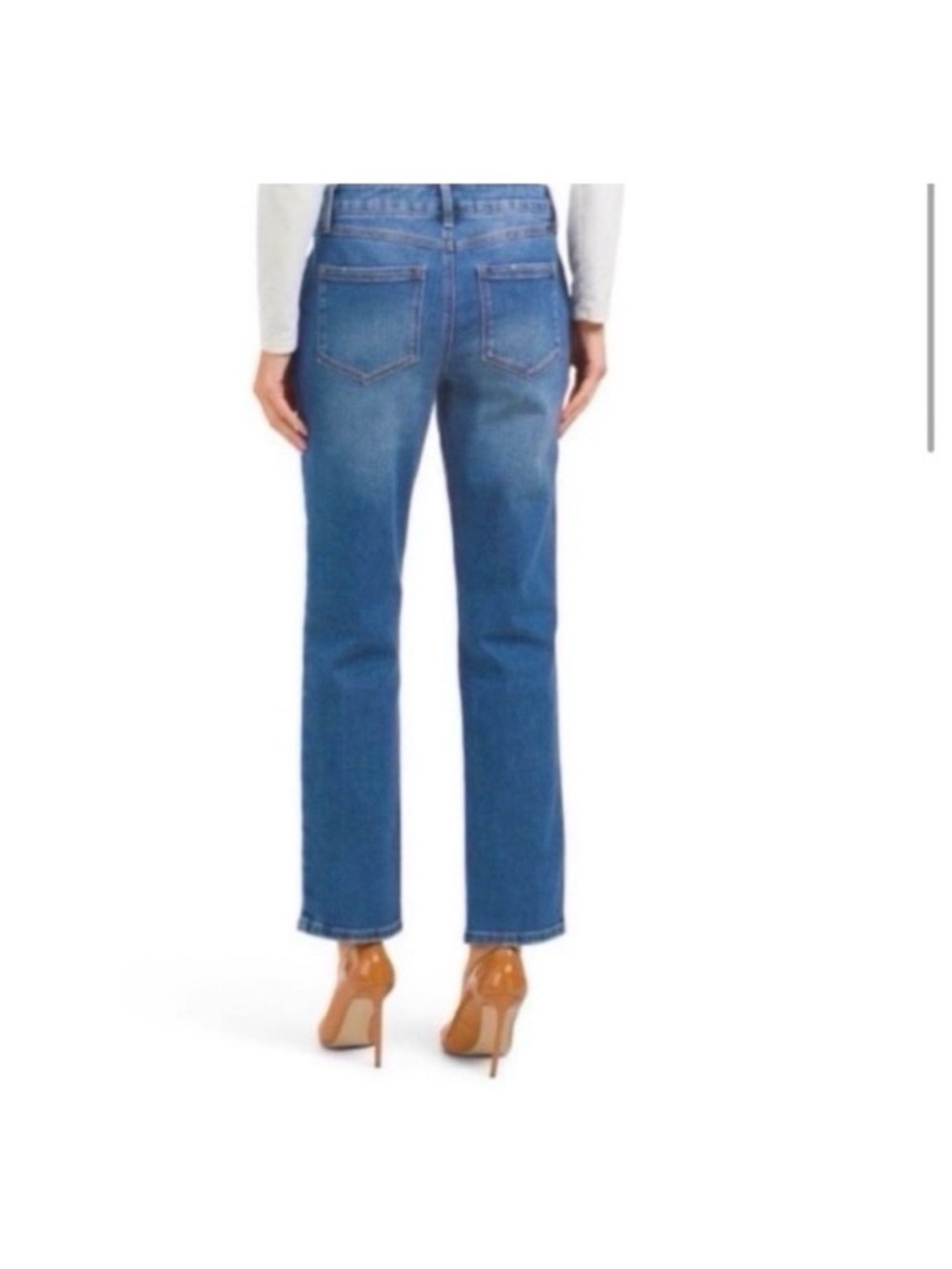 1822 DENIM RIPPED RELAXED STRAIGHT LEG JEANS - Picture 3 of 9